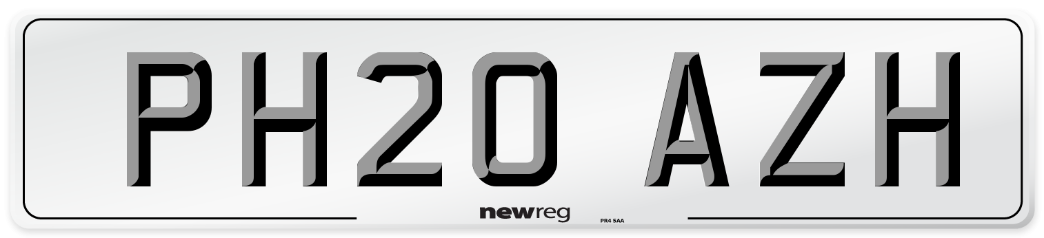 PH20 AZH Number Plate from New Reg